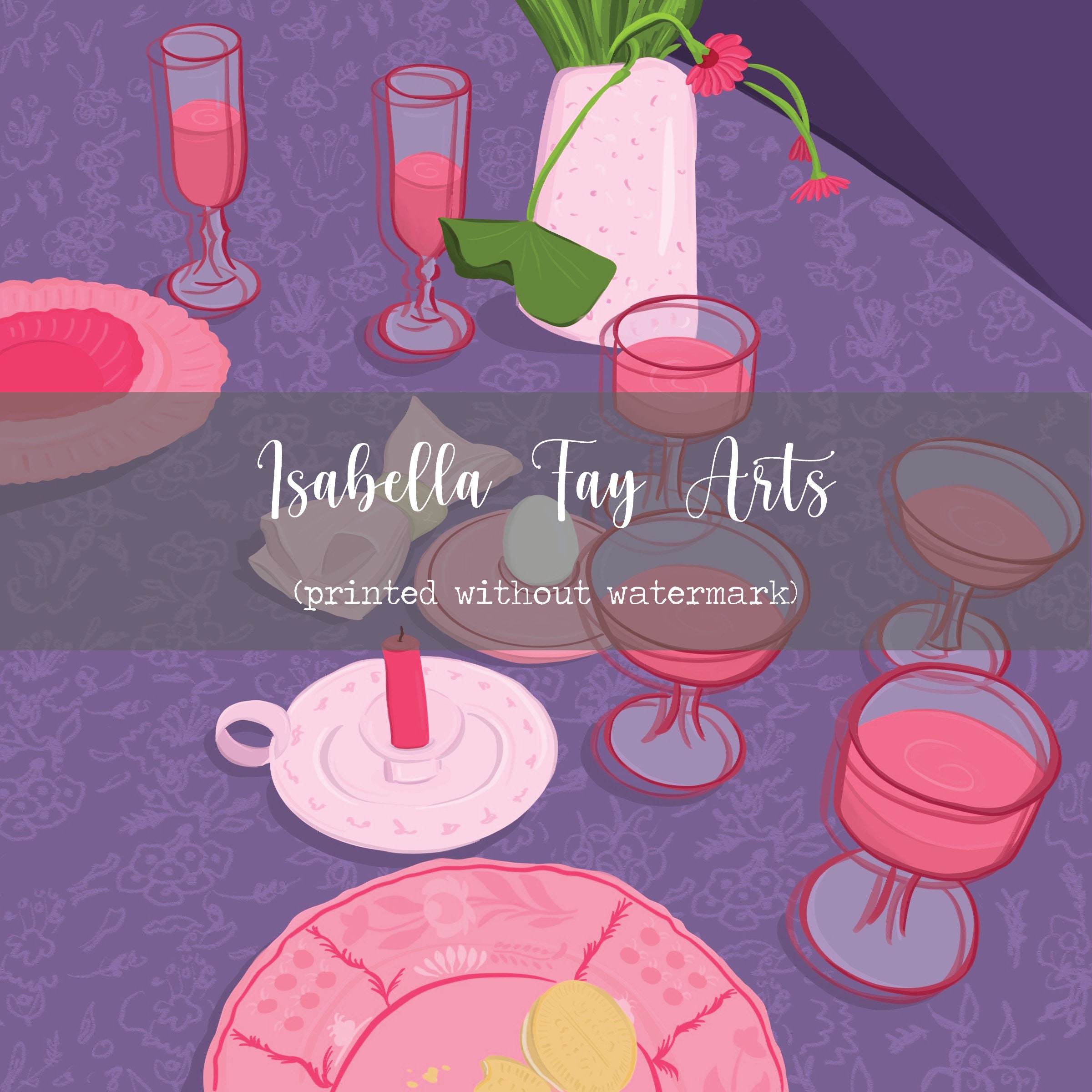 Lila Cocktail Druck Stillleben Quadrat Druck Küche Wanddeko - Etsy.de