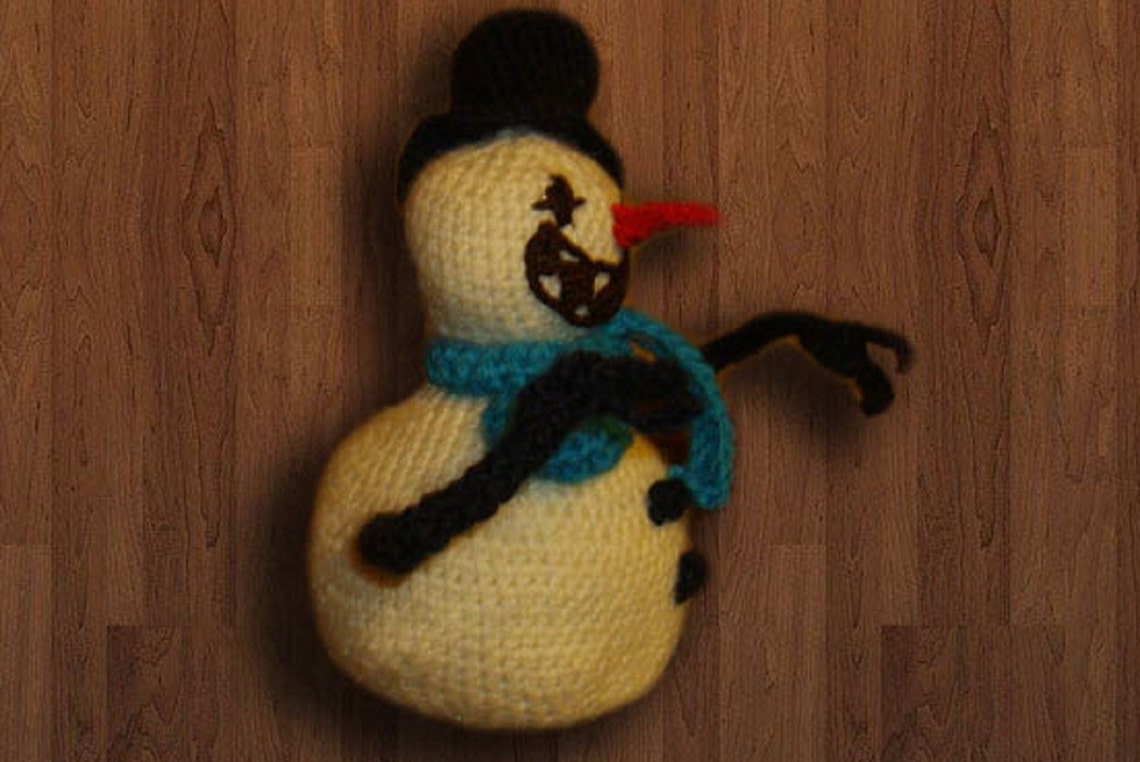 CROCHET PATTERN: Evil Snowman Abominable Snowman Instant | Etsy