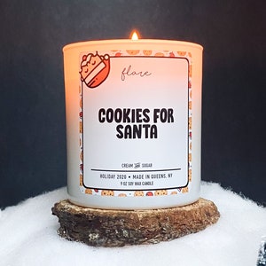 Cookies For Santa Holiday Scented Candle 9oz Christmas Gift | Etsy