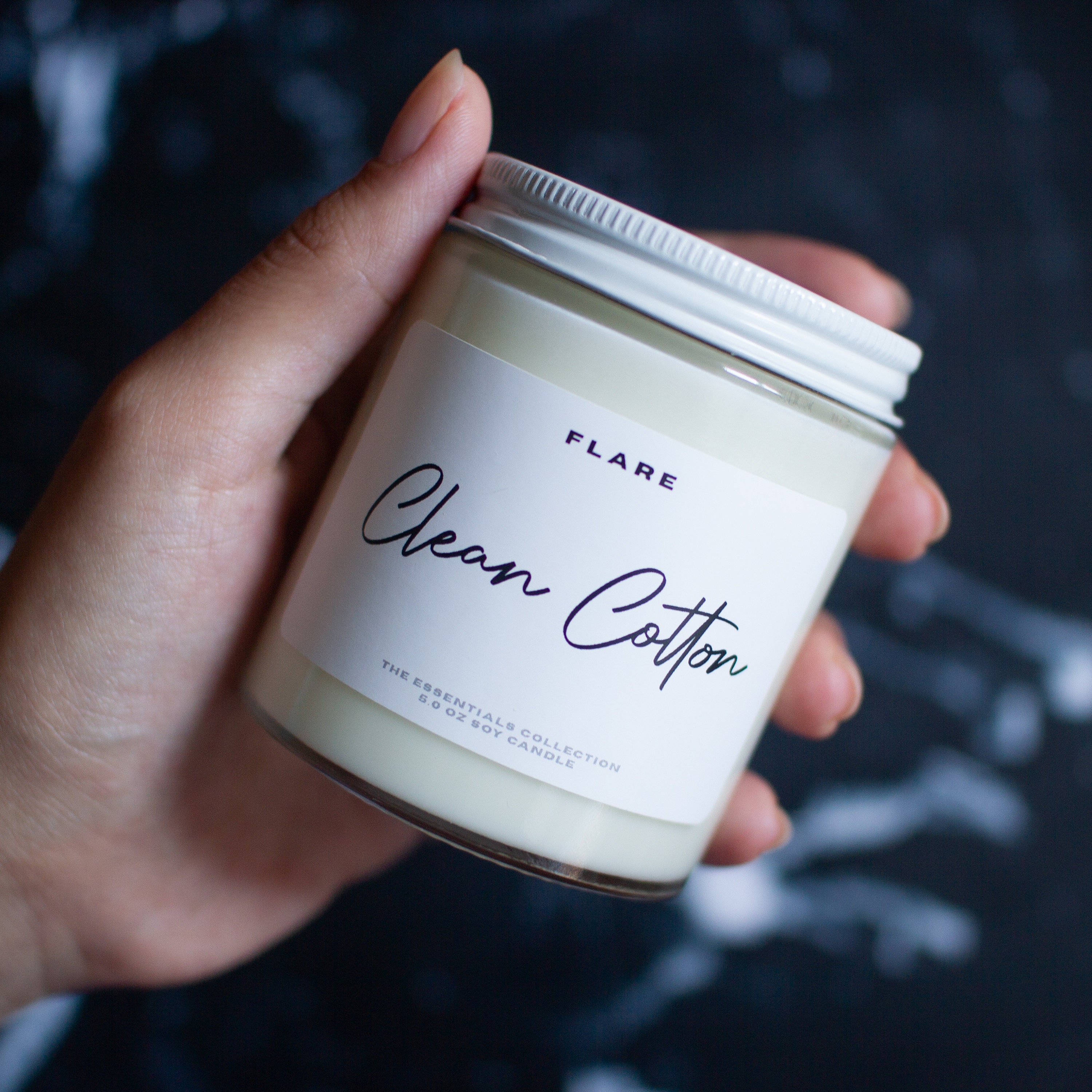 Clean Cotton Candle Spring Candles Clean Linen Scented Etsy