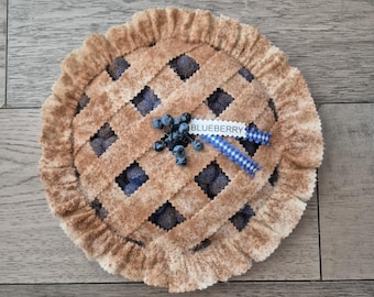 Faux Blueberry Pie Farmhouse Decor, Realistic Lattice Kitchen Attachment