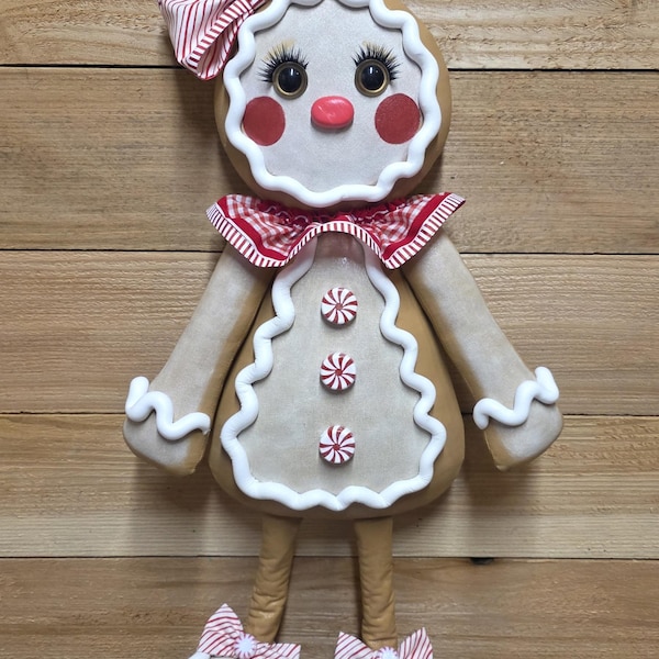Gingerbread Doll: Cinnamon Christmas Tree Decor - 24"