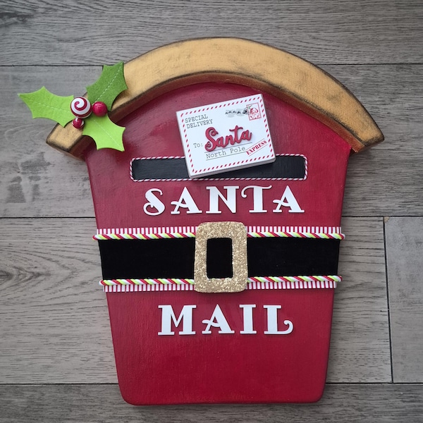 Christmas, mailbox, Santa, letter to Santa, holiday decor, home, Seasonal, North pole Express