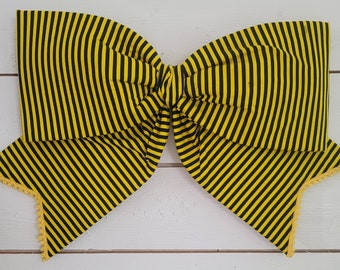 Jum-Bow, giant bow, bees, large bow, babam bow, Whimsical bow, the Big bow, wreath attachment, Spring, Summer, Holiday decor