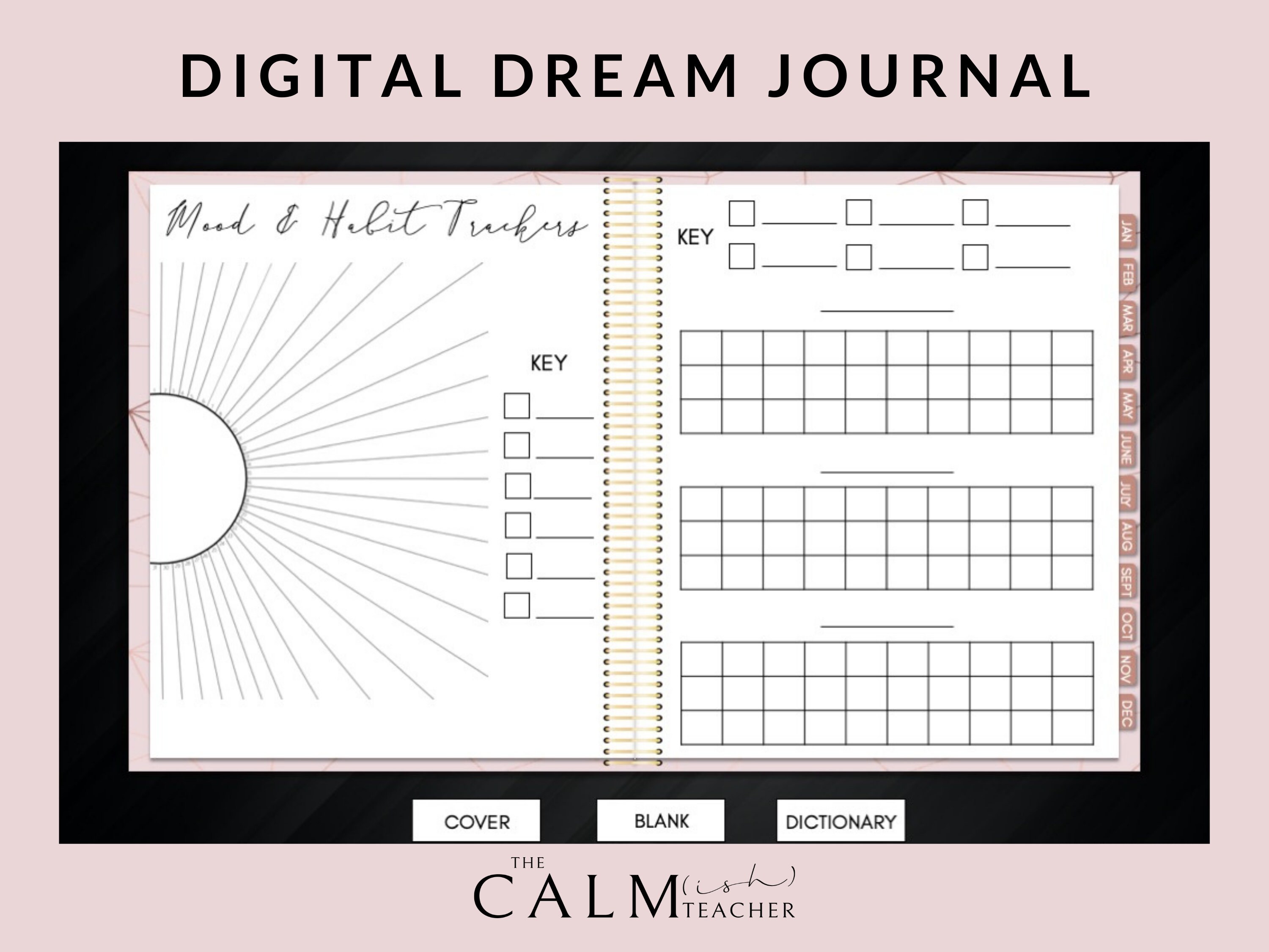 Digital Dream Log Digital Dream Journal Sleep Journal Dream Etsy