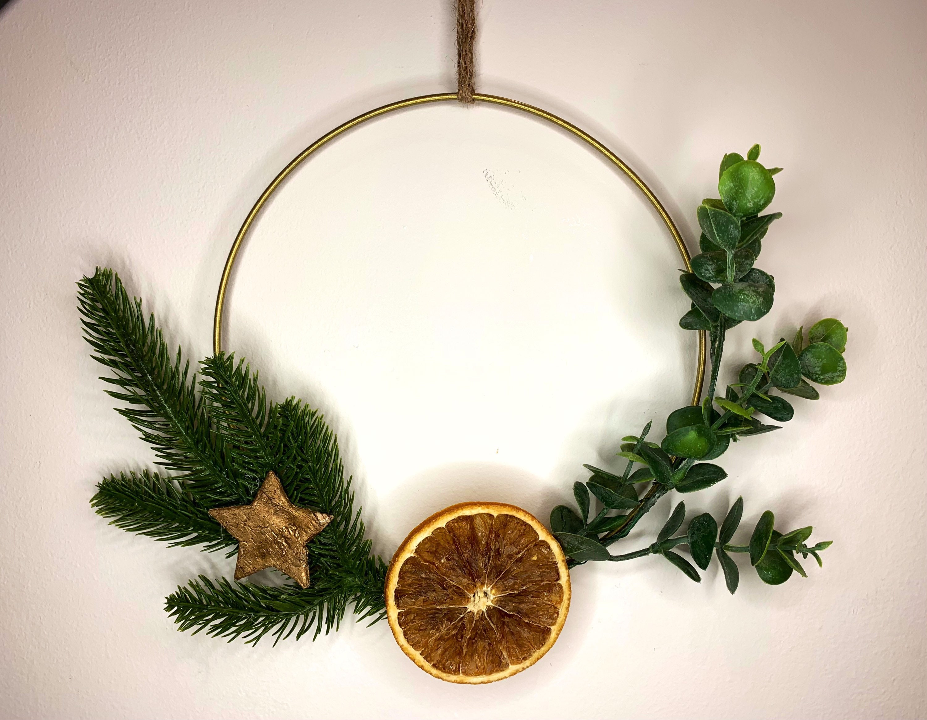 Lot De 4 Couronnes De Base En Rotin Naturel - 20 Cm De Diamètre - Pour Décorations DIY (Noël, Mariage, Saisons) - 6