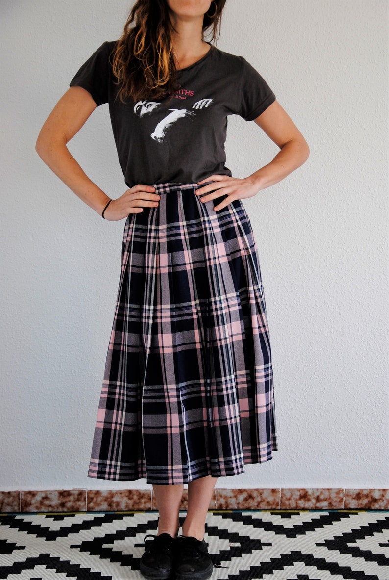 スカート 1980s vintage Ballantyne slit wool skirt 1980s vintage Ballantyne slit wool skirt
