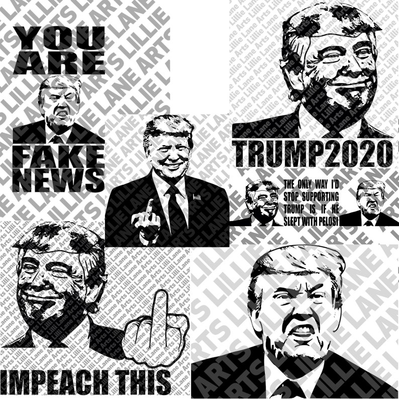 Download The Donald Trump Pack Edition 1 / SVG File Clipart Vector | Etsy