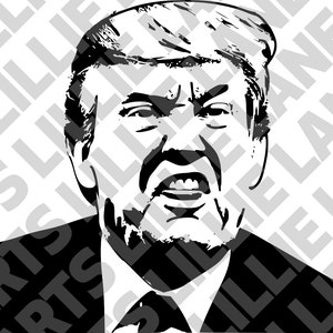 Donald Trump - Disgusted / SVG File Clipart Vector for Cricut or Silhouette