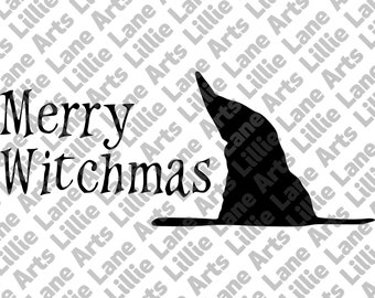 Merry Witchmas / SVG File Clipart Vector for Cricut or Silhouette