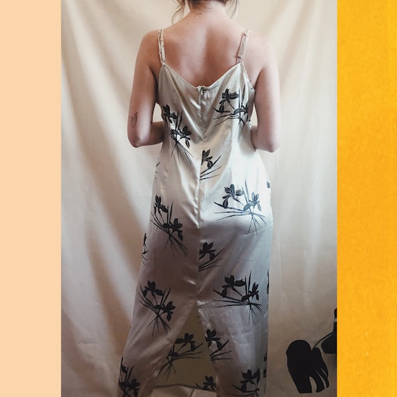 90's floral slip dress