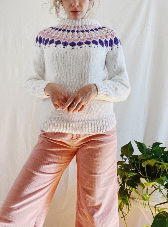 Vintage hand knit fisherman