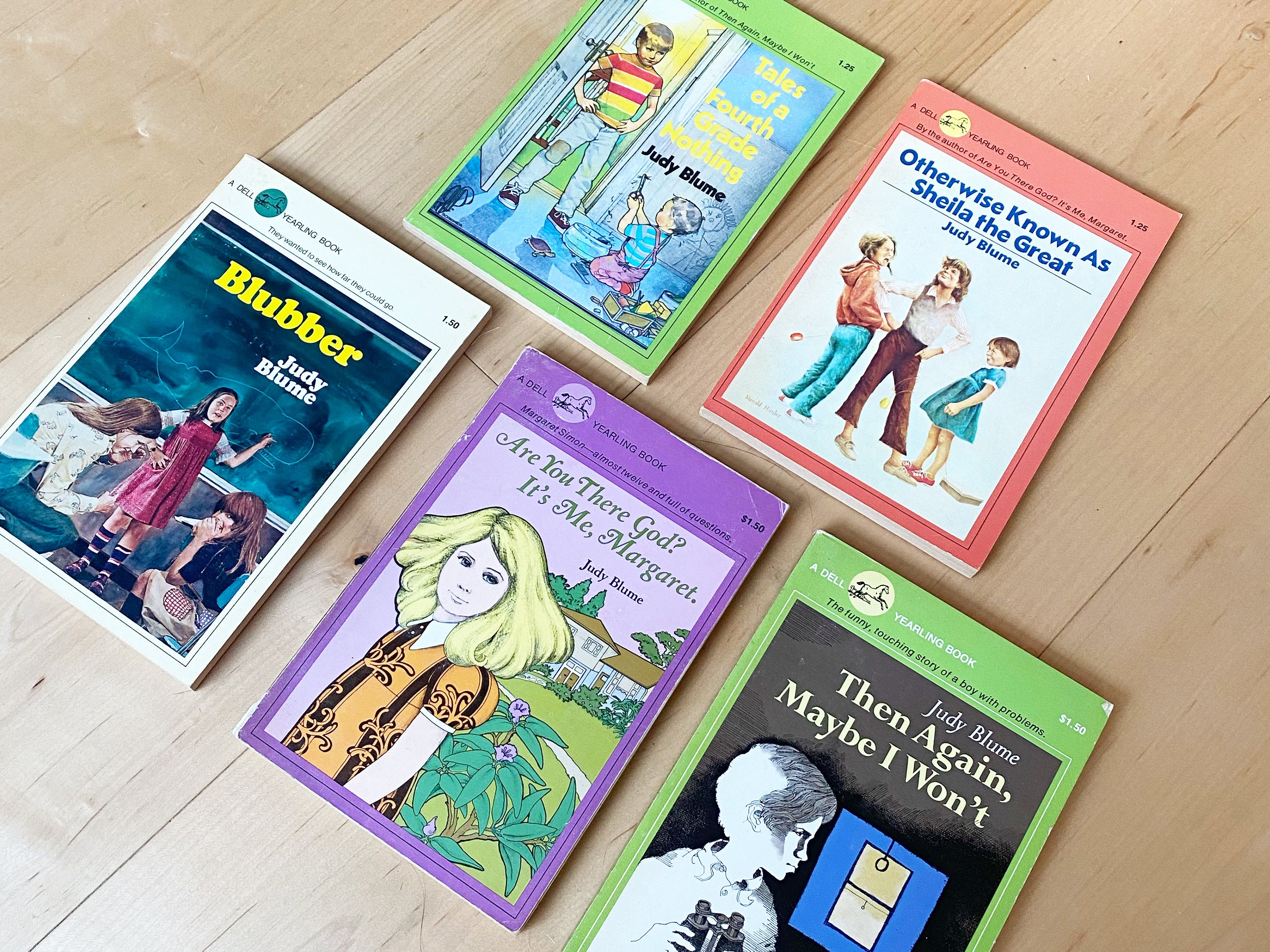 1970s Judy Blume Book Set Are You There God, It's Me Margaret, Blubber