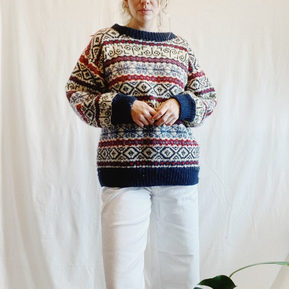 Vintage hand knit sweater