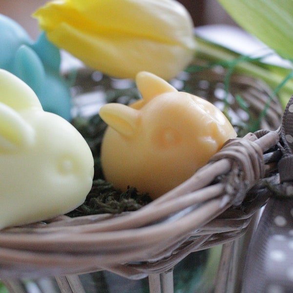 Seifenhase mit Sheabutter 30g - Gästeseife - kleine Überraschung zu Ostern Soap bunny Shea butter, guest soap, little surprise for Easter