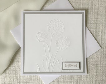 Mourning card, condolence card, silent greeting