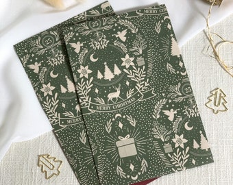 Gift bags Advent calendar, paper bags, gift wrapping, flatbag, Christmas, Advent calendar bags, paper bag