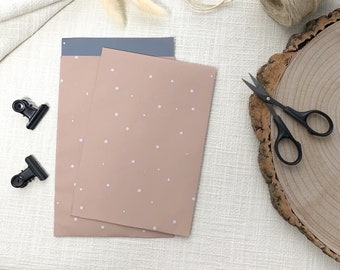 Pink dotted gift bags, sustainable paper bags, paper bags, flat bags, gift wrapping