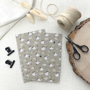 Geschenktüten Storch mit Boden, Papiertüten Kinder, Blockbodenbeutel, Geschenkverpackung