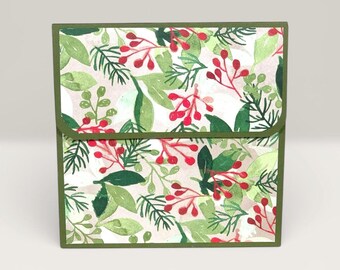 Gift card packaging with magnetic closure • Christmas packaging for gift cards & cash gifts • Handmade gift box