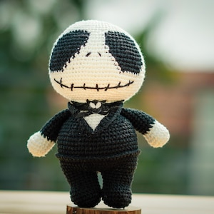 Jack Skellington Crochet Plush – Spooky, Soft, and Handmade with Love