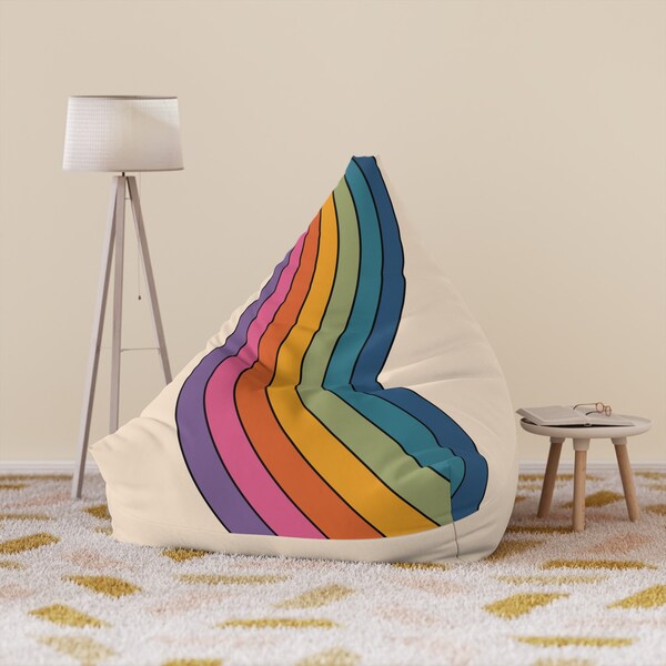 Vintage Stripes - Inspired By Harry Styles - Sustainably Made Bean Bag Chair Cover
