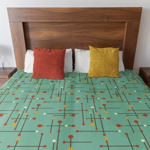 Mid Century Modern Duvet Cover: Retro MCM Bedding