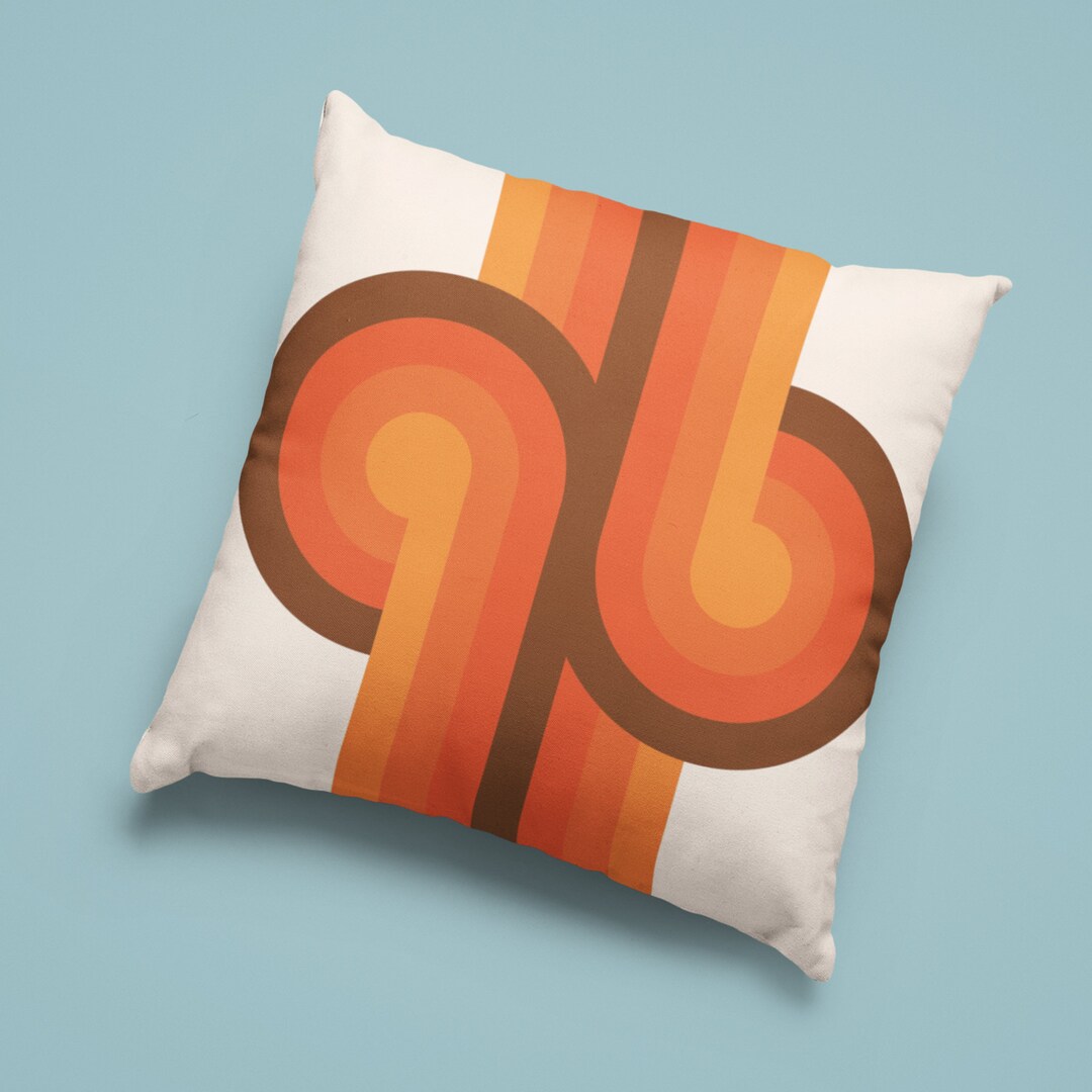 Mid Century Pillows MCM Aesthetic Home Decor Cushions for Couch Bed ...