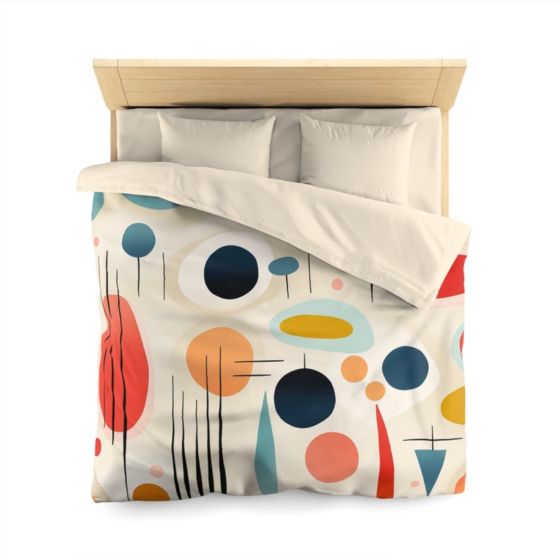 Boho Duvet Cover: Mid-Century Modern Geometric Bedding image 2