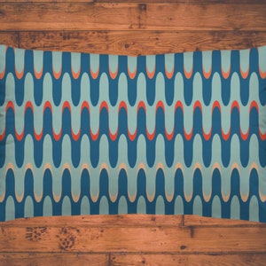 Lumbar Pillow Cover 12 x 20 Pillow Case for Sofa Bed Accessories Mid Century Modern Geometric Pattern MCM Aesthetic Home Decor Cushion Cover