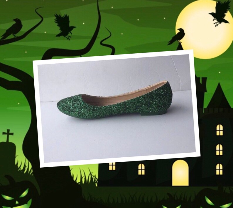 green flats for wedding