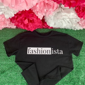 Fashionista Grafik T-Shirt