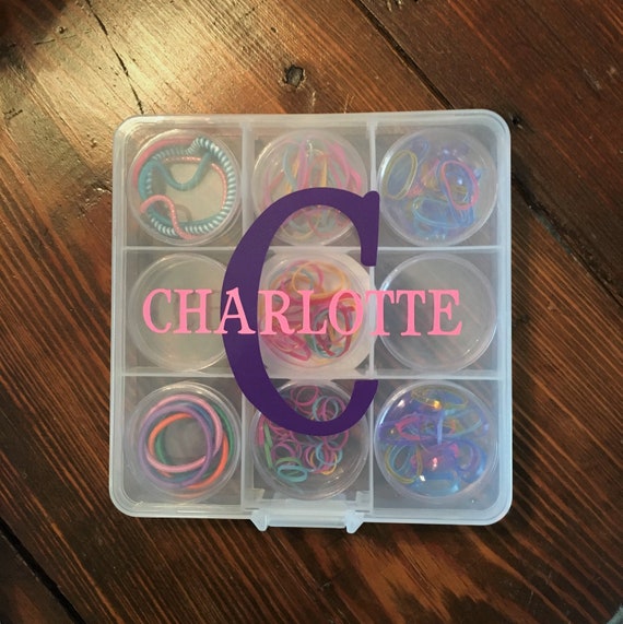 Personalized Hair Tie Kit Hair Accessory Kit Hair Tie Etsy