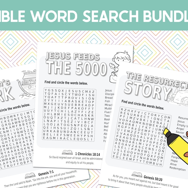 Bible Word Quest: Fun and Educational Bible-Themed Word Search Puzzles