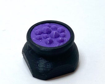 Purple Cauldron Keycap: 3D Printed Halloween Escape Key