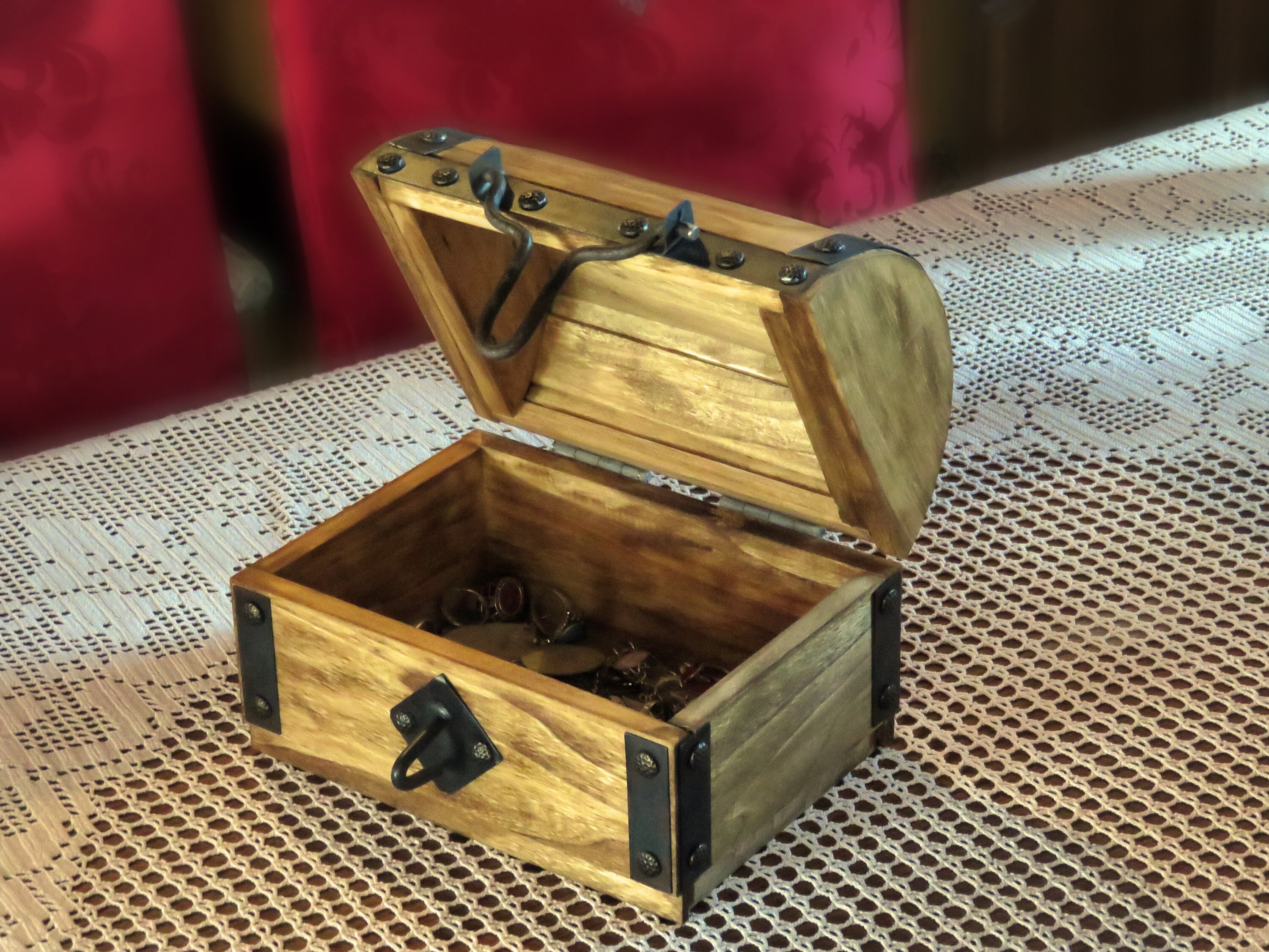 Jewelry Rustic Box Etsy