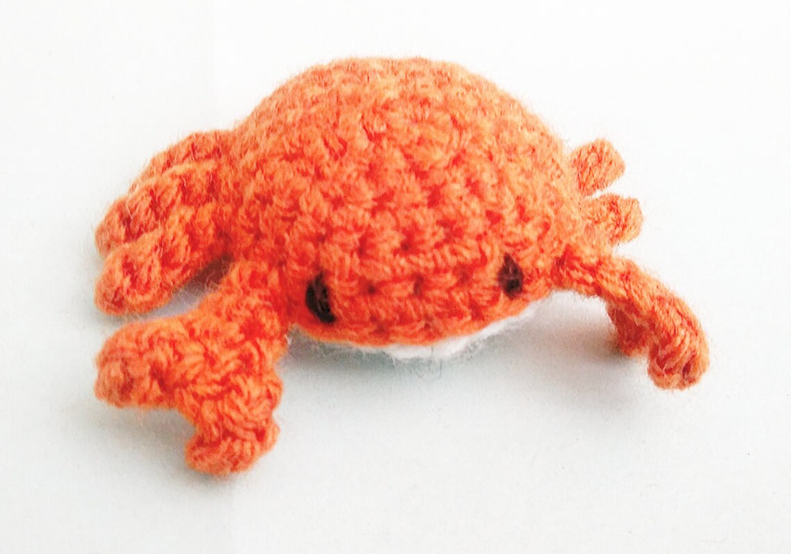 Tiny Crab PDF Crochet Pattern Etsy