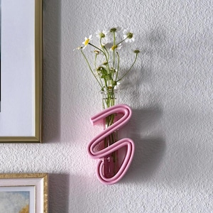 Unique Wall Vase for Propagation and flowers - Wall mounted flower vase - Wall decor - Wall propagation station test tube planter indoor use