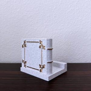 Book Lovers Antient Tome Phone Holder Stand, Unique Library Inspired Desk Accessory