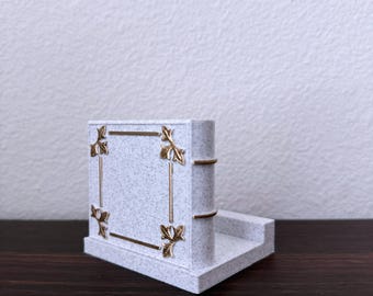 Book Lovers Antient Tome Phone Holder Stand, Unique Library Inspired Desk Accessory