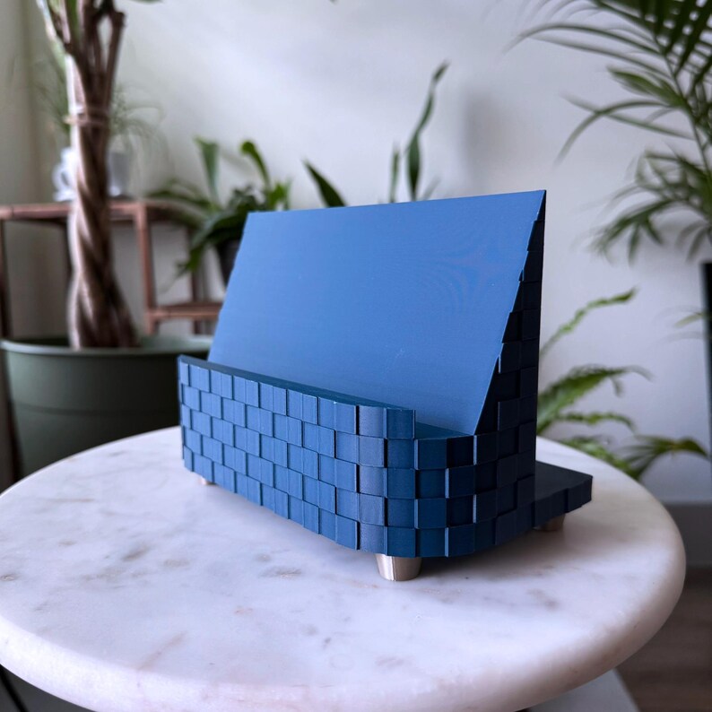 Unique tablet holder - iPad stand - Tablet stand for large tablet - Cool modern design - office organization - desk accessory image 7