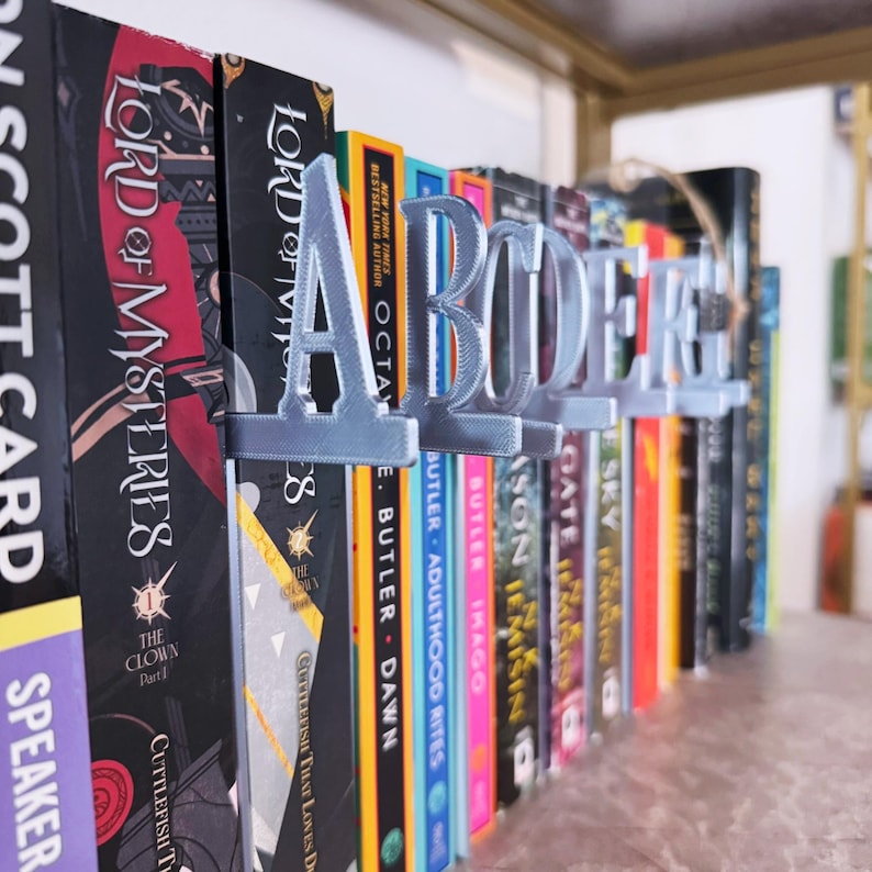 Alphabet Letter Dividers for Books, Vinyl Records, Dvds, Files - A-Z ...