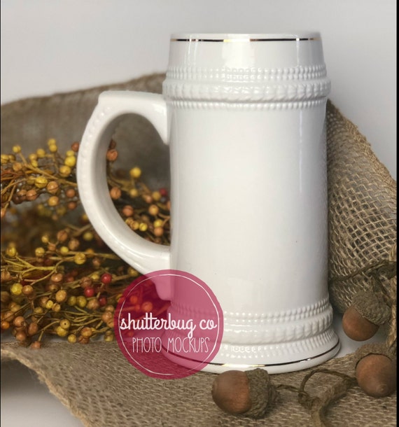 Ceramic Beer Stein Photo Mockup Digital Download 22