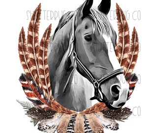Horse PNG, Horse Sublimation, Horse Lovers, Western, Printable Art, Instant Download