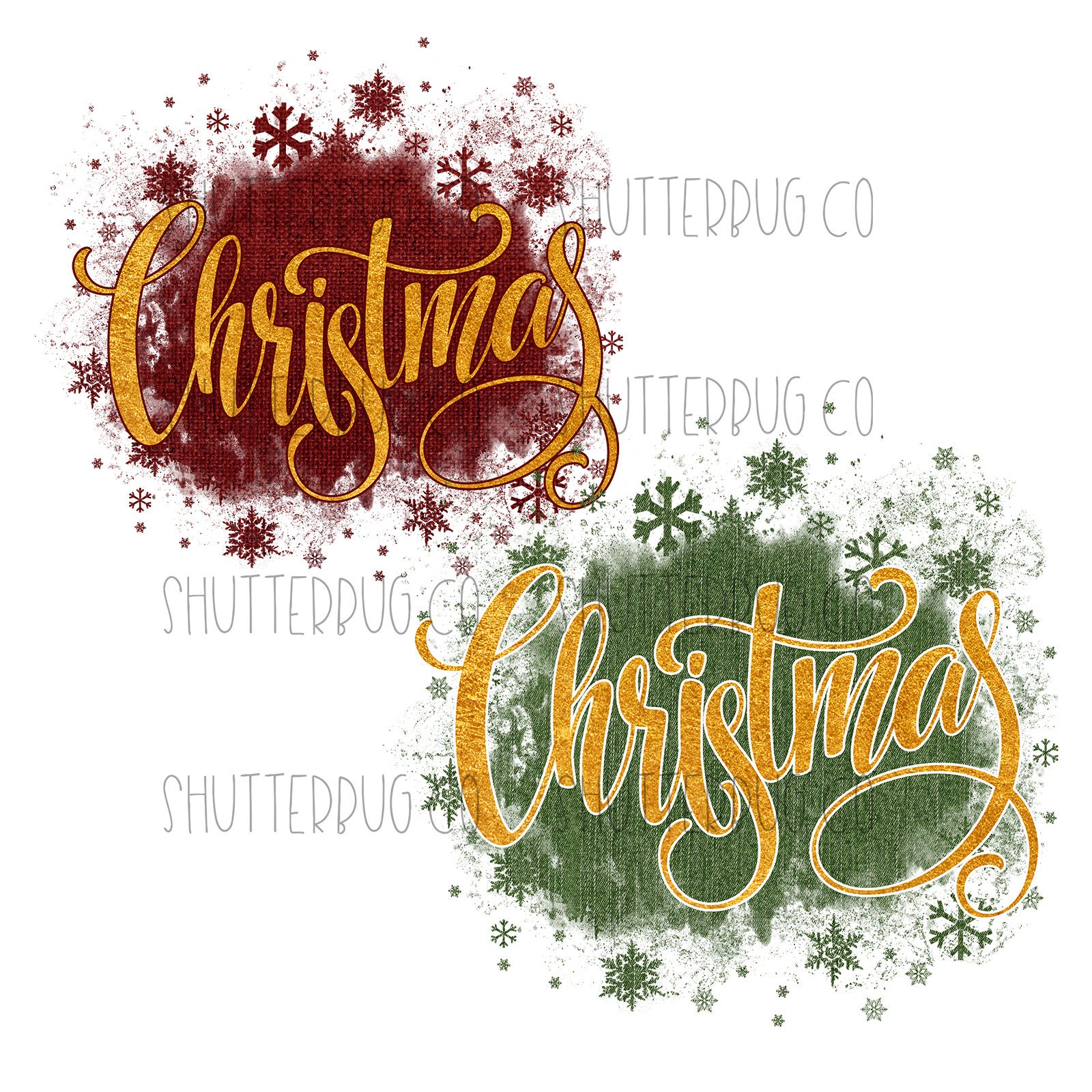 Weihnachten Word Art 2er Set Rot &amp; Grün Burlap Gold | Etsy