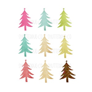 Evergreen Trees PNG, Arbres de Noël, PNG pour les chemises,
