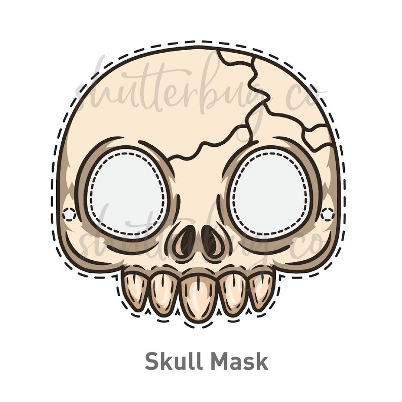 Halloween Masks, Printable Masks, Monster Masks, Halloween Costume