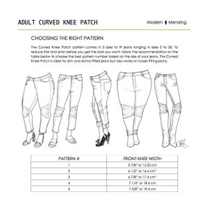 SIZE 5 Adult Curved Patch tutorial. Jeans Patch DIY Tutorial for adults. Upcycled. Downloadable Learn to sew tutorial. image 10