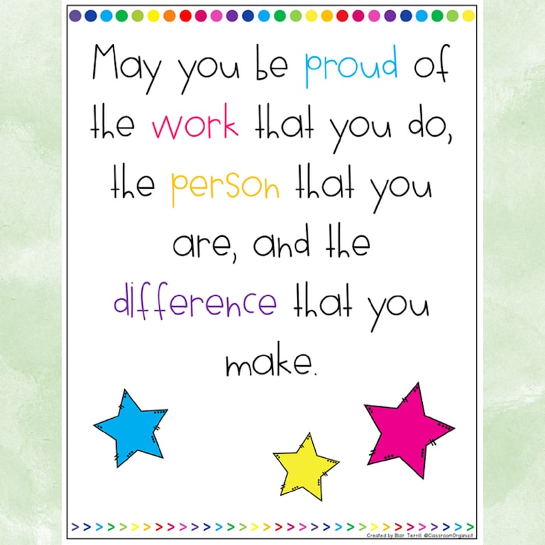 Motivational Posters/Teacher Quotes Staff Morale Booster Etsy
