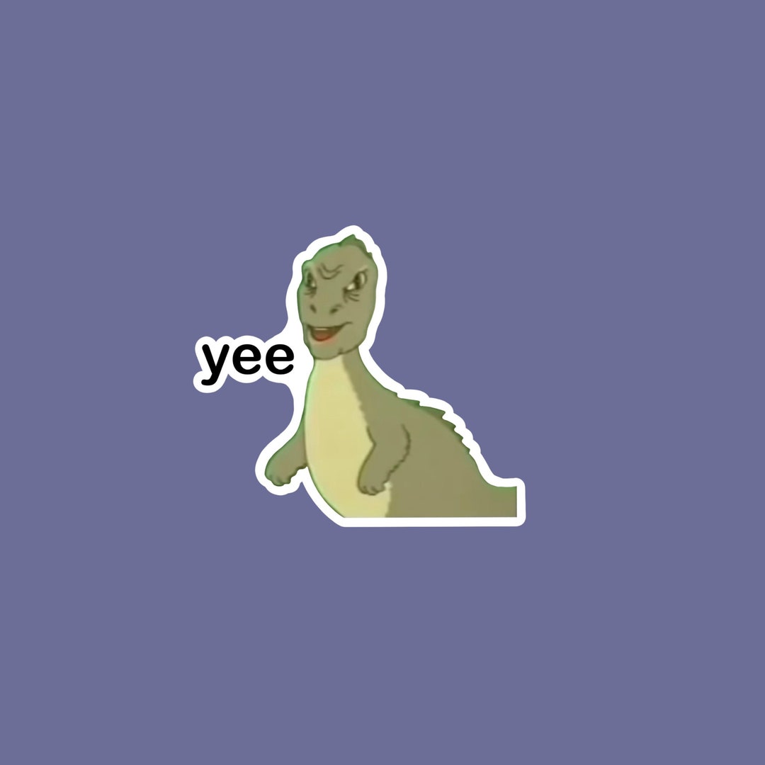 Yee Dinosaur Vine Sticker Etsy